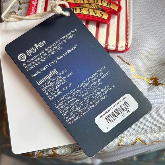 NEW Rare Set Harry Potty Loungefly Bertie Botts Jelly Bean Bag & Card Holder - Picture 5 of 11